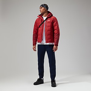Men's Menahan Insulated Hooded Jacket - Dark Red