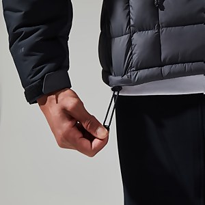 Men's Menahan Insulated Hooded Jacket - Grey/Black