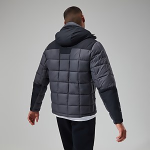 Men's Menahan Insulated Hooded Jacket - Grey/Black