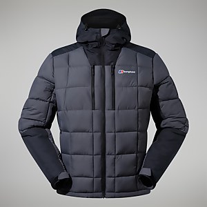 Men's Menahan Insulated Hooded Jacket - Grey/Black