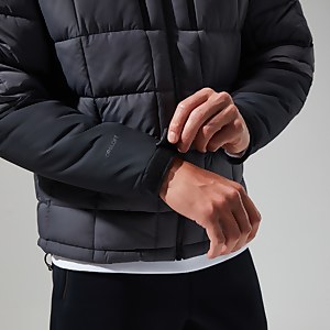 Men's Menahan Insulated Hooded Jacket - Grey/Black