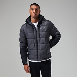 Men's Menahan Insulated Hooded Jacket - Grey/Black