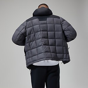 Men's Menahan Insulated Hooded Jacket - Grey/Black