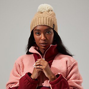 Women's EDO Bobble Beanie - Natural