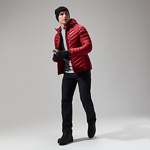 Men's Tephra Stretch Reflect Jacket - Dark Red