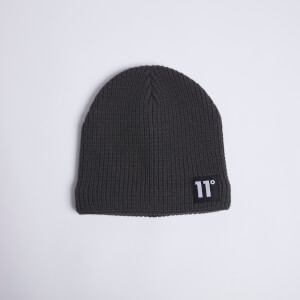 11 Degrees Fleece Lined Knitted Beanie – Charcoal