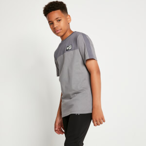 Junior Cut and Sew Poly Domino T-Shirt – Shadow Grey / Steel