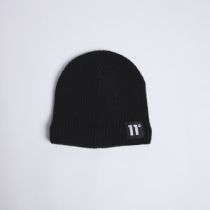 Gorro de punto con forro polar – Negro
