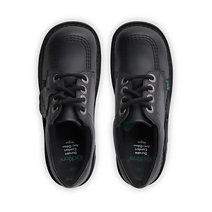 Junior Unisex Kick Lo Leather Alternative Black