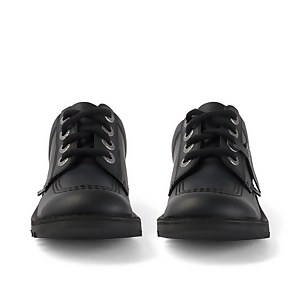 Junior Unisex Kick Lo Leather Alternative Black