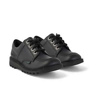 Junior Unisex Kick Lo Leather Alternative Black