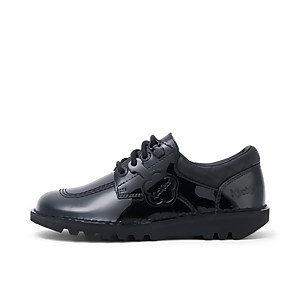 Youth Womens Kick Lo Quilt Patent Leather Black - 6