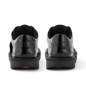 Youth Womens Kick Lo Brogue Patent Leather Black