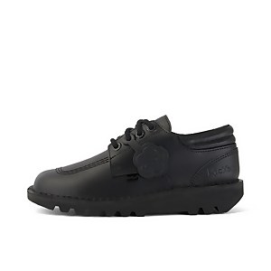 Youth Mens Kick Lo Leather Black - 4