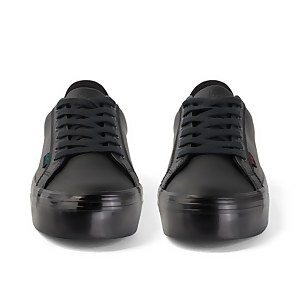Adult Womens Tovni Stack Shine Leather Black
