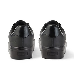 Adult Womens Tovni Stack Shine Leather Black