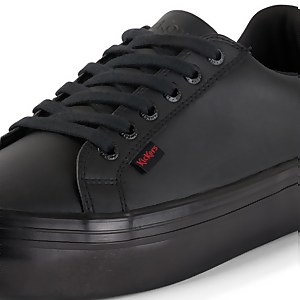 Adult Womens Tovni Stack Shine Leather Black