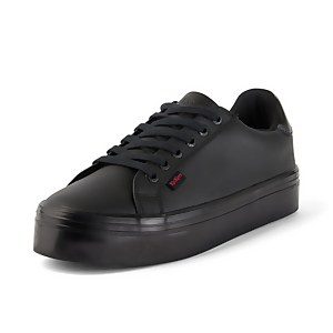 Adult Womens Tovni Stack Shine Leather Black