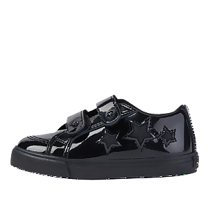Infant Girls Tovni Star Vel Patent Leather Black
