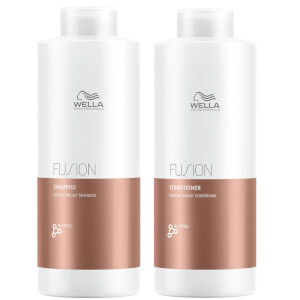 Wella Professionals Fusion Repair Shampoo and Conditioner Super Size Regime Bundle