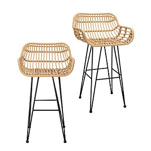 Rattan hotsell bench stools