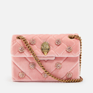 Kurt Geiger London Mini Kensington Embellished Velvet Bag