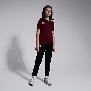 Junior Unisex Club Dry Polo Shirt Maroon