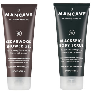 ManCave Shower Gel and Body Scrub Bundle