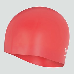 Adult Plain Moulded Silicone Cap Red - ONE SIZE