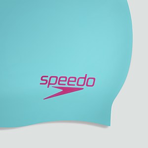 Junior Plain Moulded Silicone Cap Blue/Red