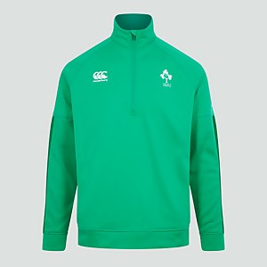 MENS IRELAND 1/2 ZIP TRAINING TOP GREEN - XL