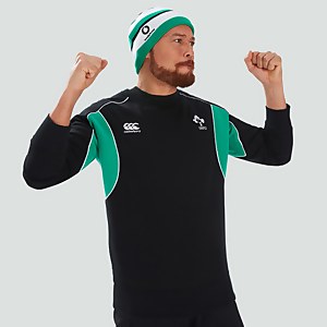 CANTERBURY IRE CLASSIC CREW SWEATSHIRT AM BLK/GRN