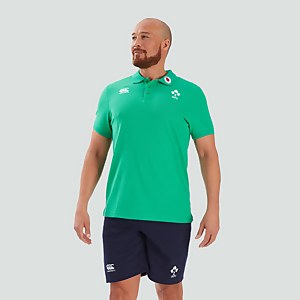 Navy/Green New Canterbury Rugby Men's Polo Teamwear Training Polo Shirt 