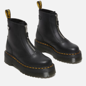 Dr. Martens Jetta Zip Front Leather Boots - UK 3 | Allsole