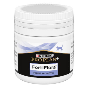 PURINA® PRO PLAN® FORTI FLORA Kauwürfel für Katzen 60 Stück pro Flasche