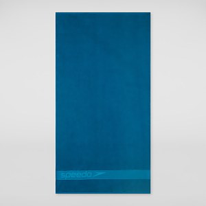 Speedo Handtuch mit Bordüre Blau