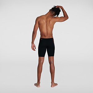 Tech Panel Schwimmhose Schwarz/Orange für Herren