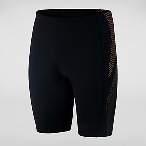 Tech Panel Schwimmhose Schwarz/Orange für Herren