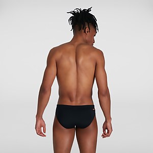 Tech Panel 7 cm Badehose Schwarz/Orange für Herren