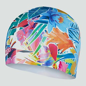 Digital Print Badekappe Blau/Grün für Erwachsene - ONE SIZE