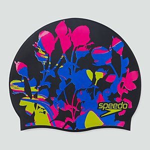 Junior Printed Silicone Cap Pink/Blue