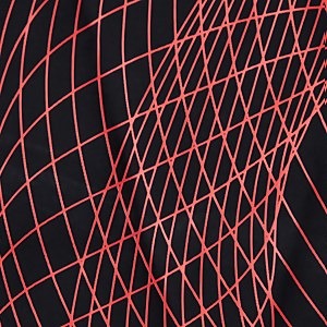 CrystalLux Shaping Badeanzug Schwarz/Rot für Damen