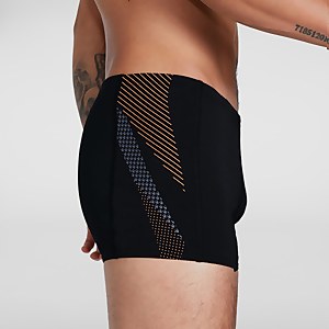 Boxer de bain Homme Tech Panel noir/orange