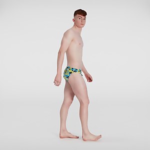 Men's Escape 5cm Brief Yellow/Blue