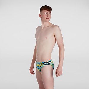 Men's Escape 5cm Brief Yellow/Blue