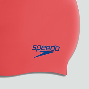 Junior Plain Moulded Silicone Cap Red/Blue