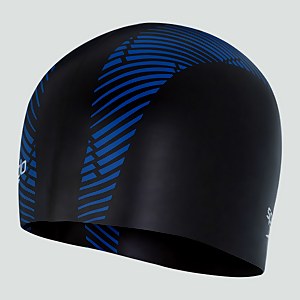 Bonnet Adulte Moulded Silicone réversible noir/bleu
