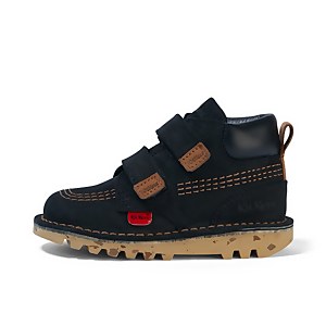Infant Boys Kick Hi Roll Nubuck Black - 7