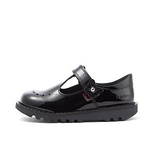 Infant Girls Kick T Bar Bloom Patent Leather Black - 11