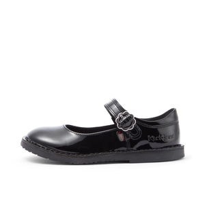 Junior Girls Adlar MJ Bloom Patent Leather Black - 2